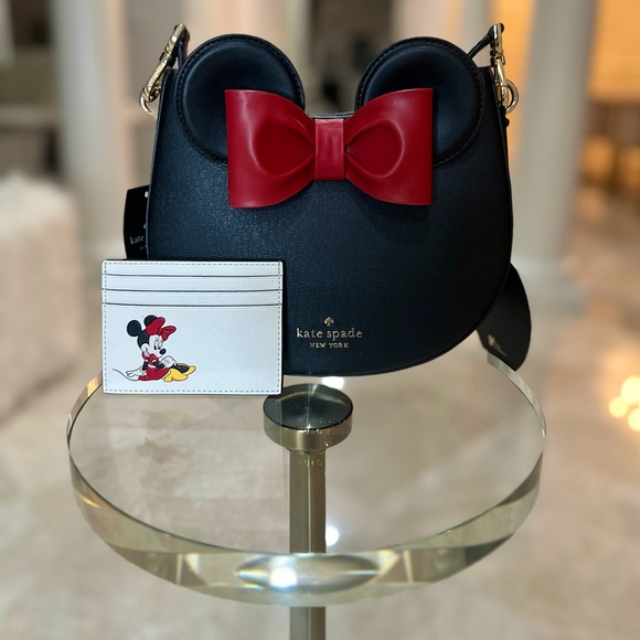 kate spade Handbags - 🌟SOLD🌟 NWT Disney x Kate Spade New York Minnie Bag & Cardholder Set